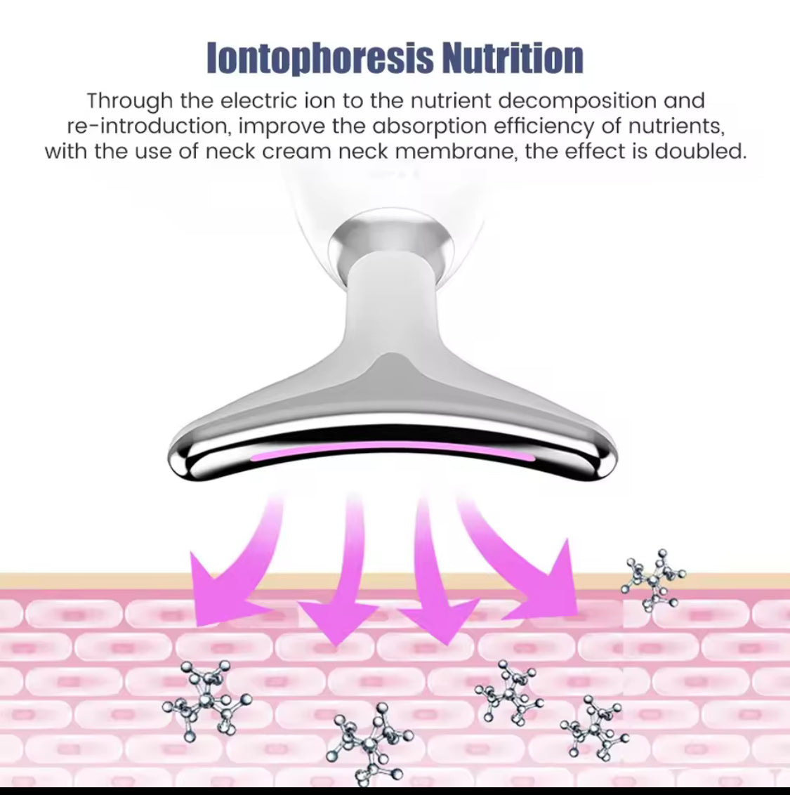 EMS Neck Face Lifting Massager - LED Photon Therapy, Wrinkle Remover ES-1081