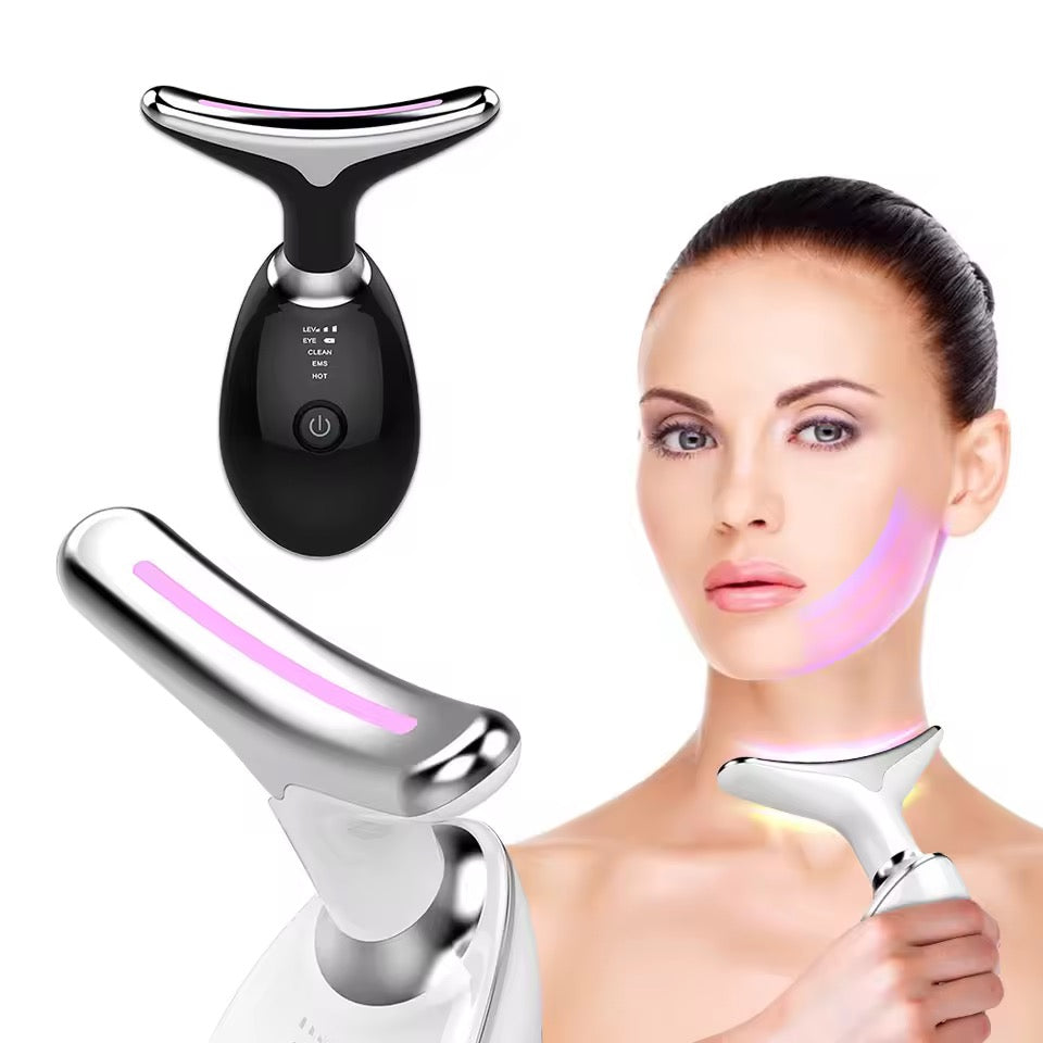 EMS Neck Face Lifting Massager - LED Photon Therapy, Wrinkle Remover ES-1081