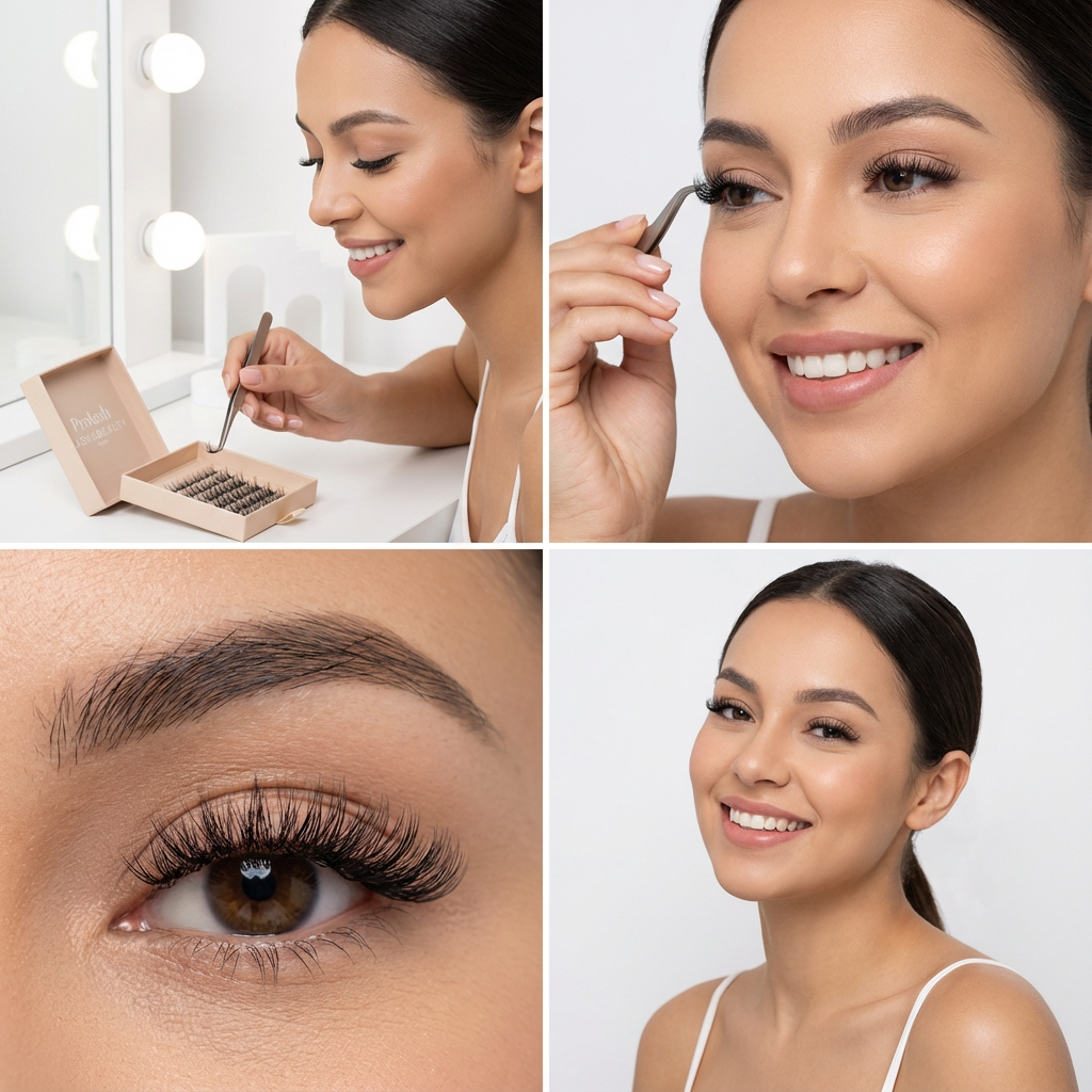 Cluster Stick on Lashes